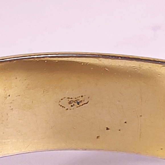 Coach Signed Bracelet Bangle Leopard Print Logo - Picture 7 of 8